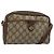 Borsa GUCCI GG Supreme Web Sherry Line in PVC Beige Oro 116 02 089 Auth 171261 D'oro
