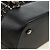 Borsa a Spalla CHANEL Airline Chain Tweed 2way Nera Argento CC Auth 181416SM Nero - vista 17