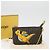 FENDI x FRGMT x POKMON Borsa Dragonfly in tela Zucca Nero Marrone Auth 167378SM - vista 12