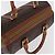 Céline Borsa Boston CELINE Macadam Canvas PVC Pelle Marrone Oro Auth BA13030 D'oro - vista 6