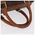 Céline Borsa Boston CELINE Macadam Canvas PVC Pelle Marrone Oro Auth BA13030 D'oro - vista 7