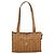 Borsa Tote MCM Vicetos Logogram PVC Pelle Marrone Oro Auth BA13066 D'oro - vista 13