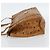 Borsa Tote MCM Vicetos Logogram PVC Pelle Marrone Oro Auth BA13066 D'oro - vista 3