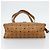 Borsa Tote MCM Vicetos Logogram PVC Pelle Marrone Oro Auth BA13066 D'oro - vista 5