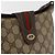 GUCCI GG Supreme Web Sherry Line Borsa in PVC Beige Oro 40 02 081 Auth bs35338 D'oro - vista 17