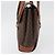 Céline Borsa CELINE Macadam Canvas PVC Pelle Marrone Oro Autentica 182298 D'oro - vista 3