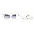GUCCI Occhiali da sole in plastica e metallo 2 Set Silver White Auth BA13055 Argento Bianco