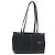 SAINT LAURENT Tote Bag Lackleder Schwarz Silber Auth bs35398