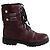 Zadig & Voltaire Bordeaux Biker-Stiefel