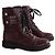 Zadig & Voltaire Bordeaux Biker-Stiefel - Ansicht 3