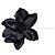 Alexander McQueen, spilla revert floreale nera Nero