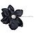 Alexander McQueen, spilla revert floreale nera Nero - vista 2