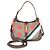 Gucci Beige GG Supreme Monogram Canvas Web Geometric Studded Small Jackie 1961 H Marrone Multicolore - vista 8