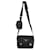 Borsa Messenger Prada Black Re-Nylon Saffiano Double Buckle Nero - vista 5
