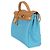 Hermès Bleu Azteque Toile Vache Hunter Herbag Zip 31 PM PHW Blu - vista 3