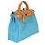 Hermès Bleu Azteque Toile Vache Hunter Herbag Zip 31 PM PHW Blu - vista 4