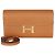 Portafoglio lungo Hermès Gold Epsom Constance To Go GHW Marrone