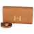 Portafoglio lungo Hermès Gold Epsom Constance To Go GHW Marrone - vista 8