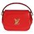 Borsa a Spalla Louis Vuitton Red Monogram Vernis Pasadena Rosso