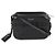 Saint Laurent Mini Camera Bag aus schwarzem Kalbsleder mit Krokodilprägung
