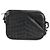 Saint Laurent Mini Camera Bag aus schwarzem Kalbsleder mit Krokodilprägung - Ansicht 2