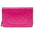 Borsa CHANEL Wallet on Chain in Pelle Rosa - 103562 - vista 3