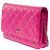 Borsa CHANEL Wallet on Chain in Pelle Rosa - 103562 - vista 4