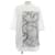 Hermès Camiseta de algodón Hermes M Castaño Blanco