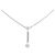 Autre Marque Collana in platino 850 e diamante Argento