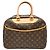 Borsa Louis Vuitton Deauville in monogramma marrone