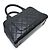 Borsa a mano Chanel Coco Mark Mini Boston Nero - vista 4