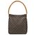 Louis Vuitton Marrón Monogram Looping GM Castaño