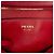 Borsa Tote Convertibile Prada Red Soft Calf Trimmed Saffiano Lux Zip Vermelho - vista 5