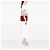 Borsa Tote Convertibile Prada Red Soft Calf Trimmed Saffiano Lux Zip Vermelho - vista 6