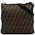 Fendi Marrón Zucca Canvas Crossbody Castaño