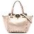 Bolso Valentino Gold Mini Metallic Pebbled Calfskin Rockstud Trapeze