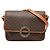 16 Céline Celine Borsa a tracolla in tela rivestita Macadam marrone