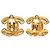 Orecchini a clip Chanel Gold CC trapuntati placcati oro D'oro - vista 2