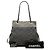 Tote Bonbon em denim acolchoado CC cinza Chanel Marrom Cinza antracite - vista 8