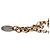 Collana con pendente rotondo Chanel Red CC Gold Plated Resin Crossbones - vista 4