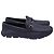 Prada Driving Loafer Schuhe aus Saffiano-Leder in Navy Blau