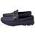 Prada Driving Loafer Schuhe aus Saffiano-Leder in Navy Blau - Ansicht 4