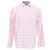 Camicia oversize Balenciaga con logo a righe e bottoni anteriori in cotone rosa Marrone