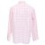 Camicia oversize Balenciaga con logo a righe e bottoni anteriori in cotone rosa Marrone - vista 3