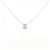 Autre Marque Collana in oro bianco 10K e diamanti Argento