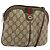 Borsa GUCCI GG Supreme Web Sherry Line in PVC Beige Oro 904 02 047 Auth 181772 D'oro