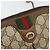 Borsa GUCCI GG Supreme Web Sherry Line in PVC Beige Oro 904 02 047 Auth 181772 D'oro - vista 18