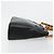 Borsa a Mano GUCCI Bamboo in Pelle Nera e Oro 000 2214 0289 Auth 180221 Nero D'oro - vista 3