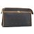 Clutch Christian Dior Honeycomb Canvas PVC Nero Oro Auth 182487 D'oro