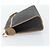 Clutch Christian Dior Honeycomb Canvas PVC Nero Oro Auth 182487 D'oro - vista 3